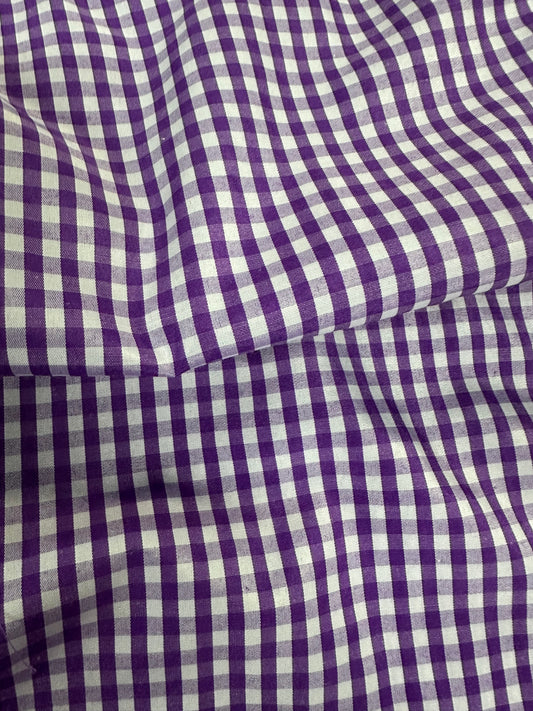 Purple Gingham Fabric/ Tela Guinga Morado