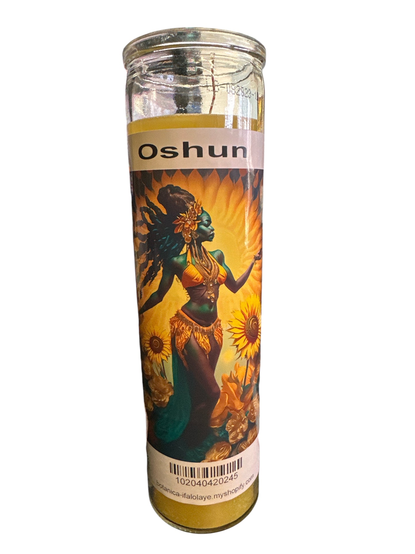 Oshun Image Candle (12 Units) / Vela Oshun  (12 Unidades)