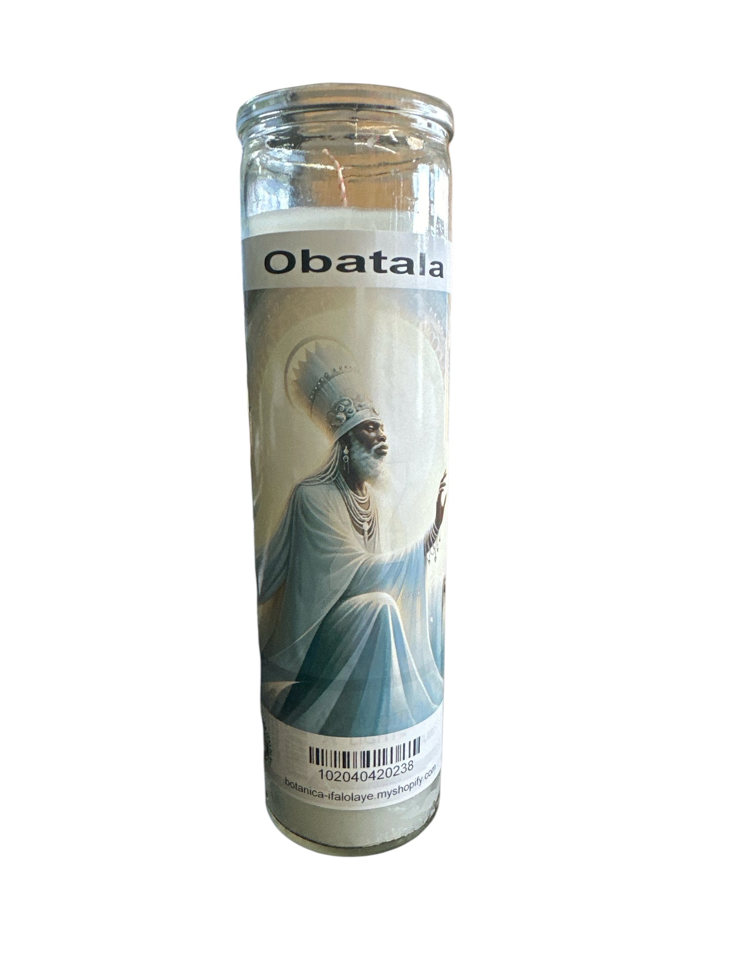 Obatala Image Candle (12 Units)/ Vela de Obatala (12 Unidades)