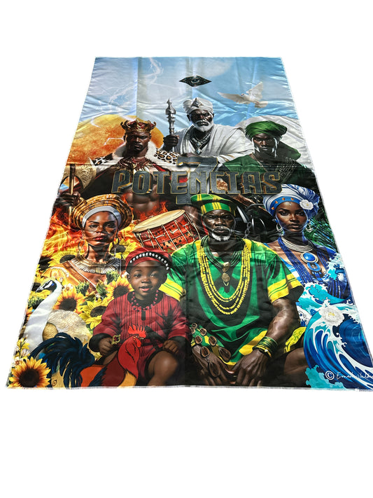 7 African Powers Tapestry 100"x 60"