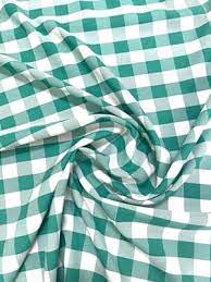 Green Gingham Fabric/ Tela de guinga Verde