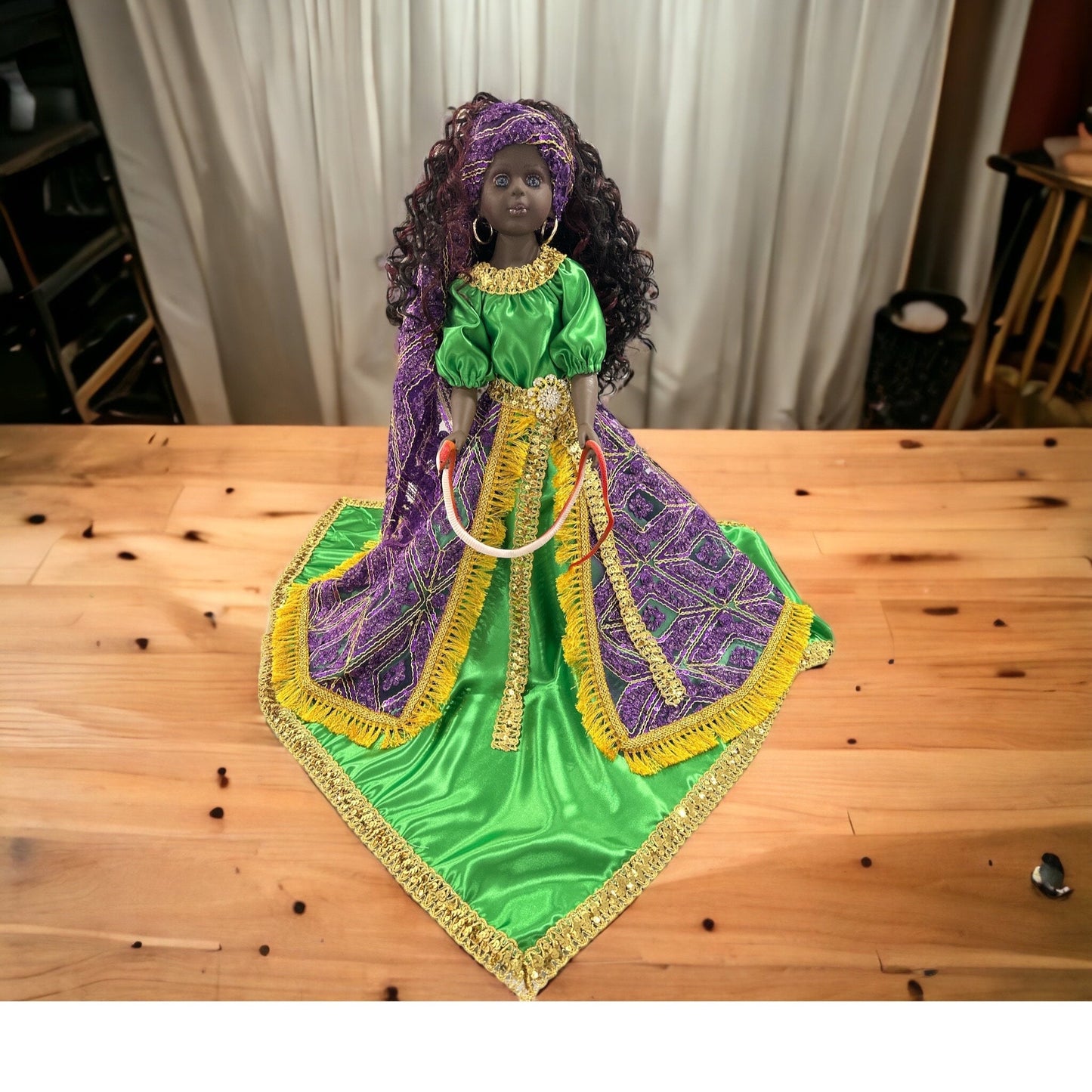 Spiritual doll 28" represents Santa Marta Dominadora