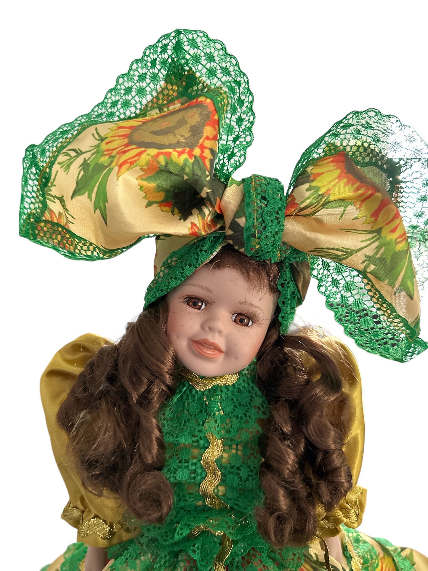 14" Porcelain Spiritual Doll (Gipsy/ Ochun Ololodi)