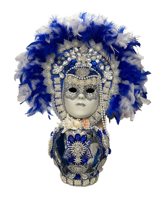 Yemaya Crown with Mask 26" H