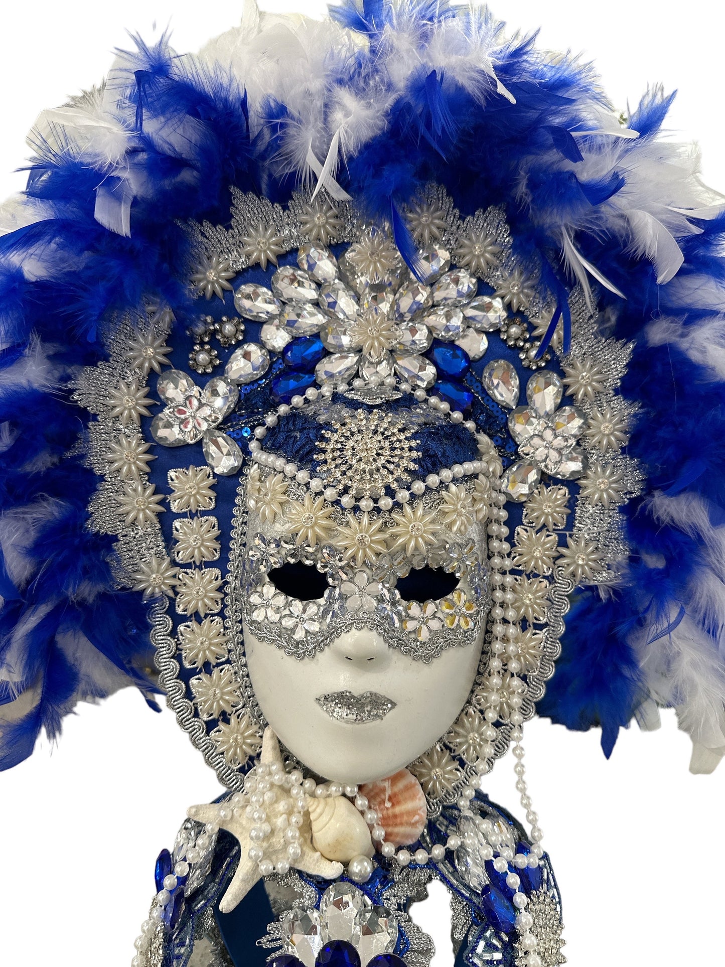 Yemaya Crown with Mask 26" H