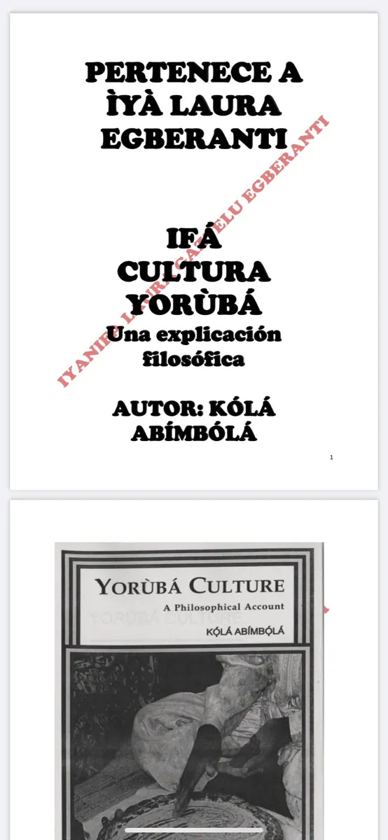 IFA CULTURA YORUBA KOLA ABIMBOLA