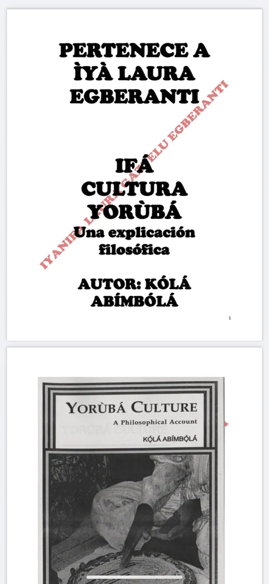 IFA CULTURA YORUBA KOLA ABIMBOLA